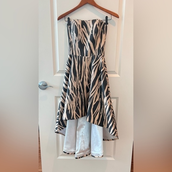 NWT Maslovi Jovani NWT High Low Strapless Corset Midi Dress